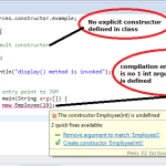 default assignment constructor